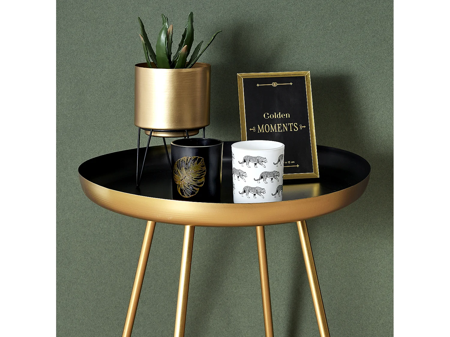 Pot De Fleur Pied Filaire X2 Or