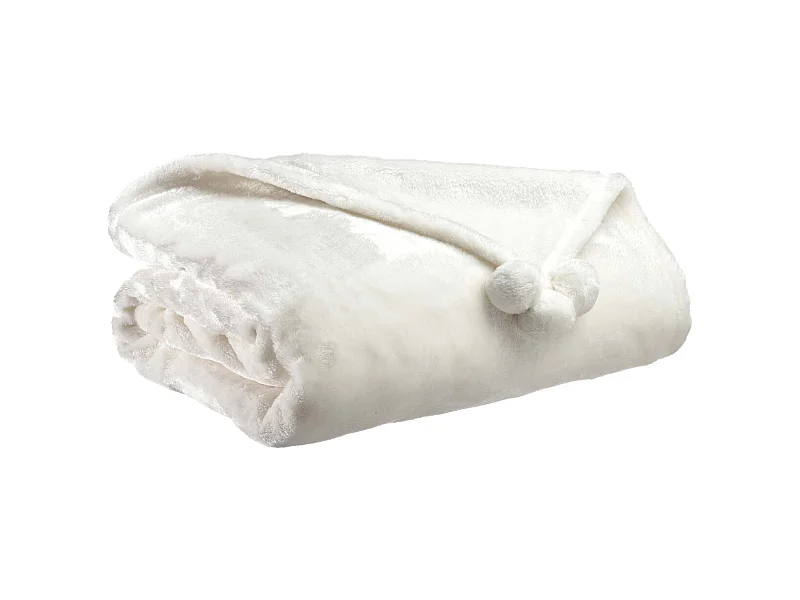 Polyesterplaid mit Pompons Tender 170 x 130 cm