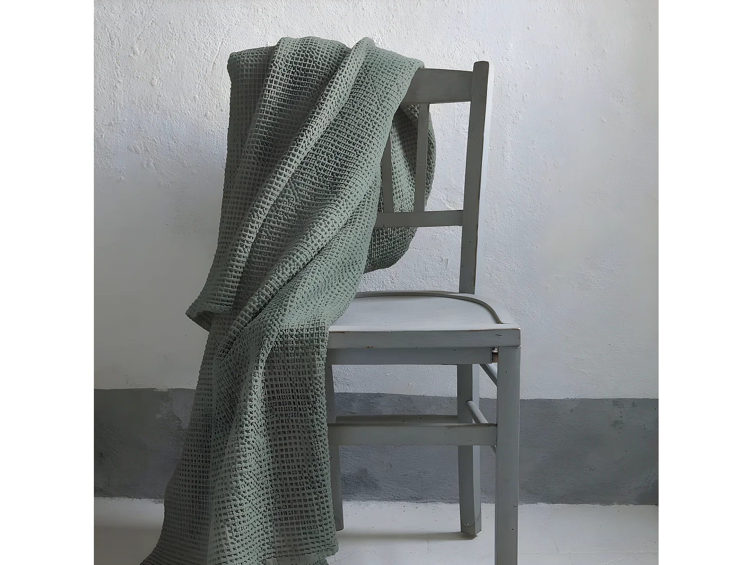 Cobre-leito Maia Verde cinzento 240 x 260 cm