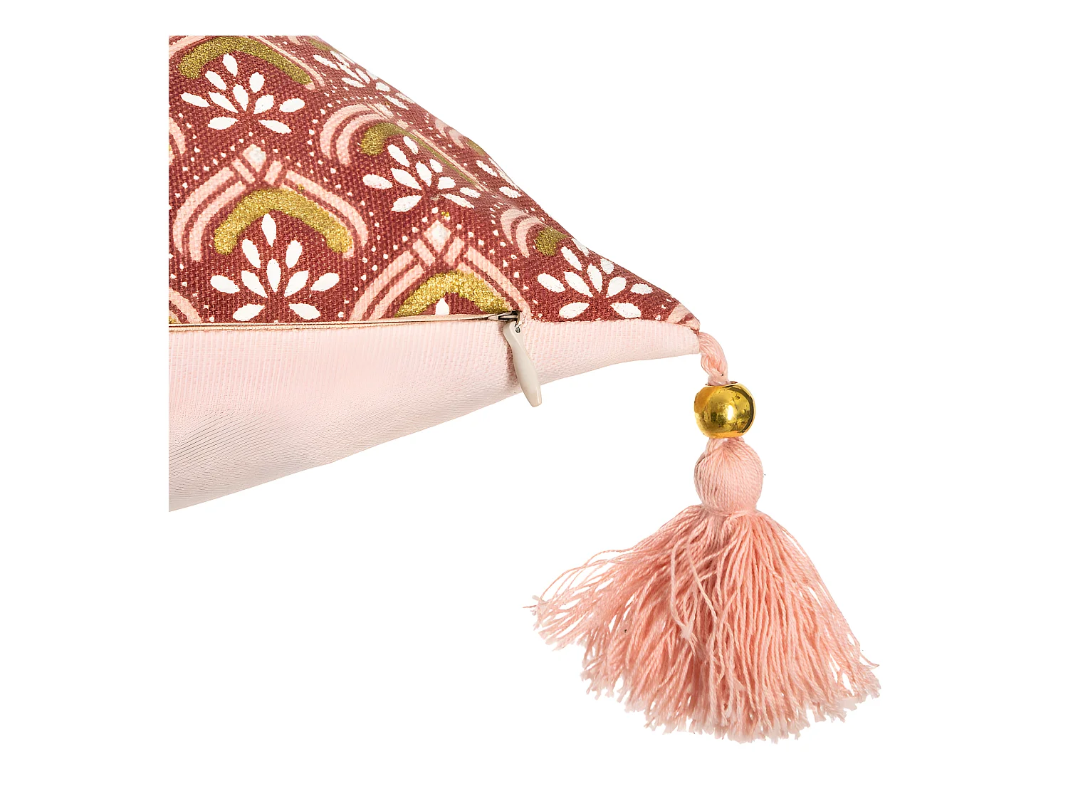 Housse de coussin "Hindou or" 40 x 40 cm Atmosphera