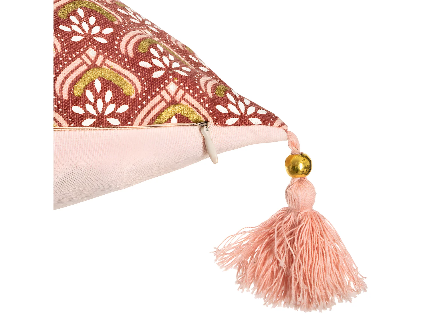 Housse de coussin "Hindou or" 40 x 40 cm Atmosphera