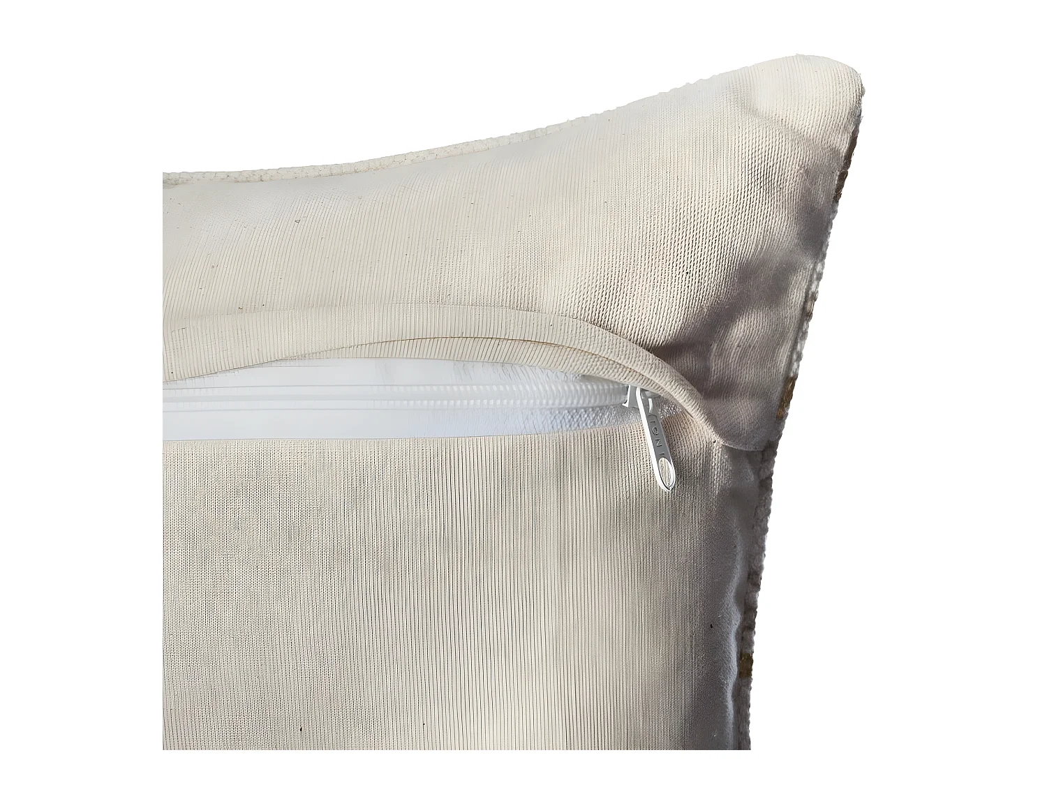 Housse de coussin or et gris Ethnique 40 x 40 cm