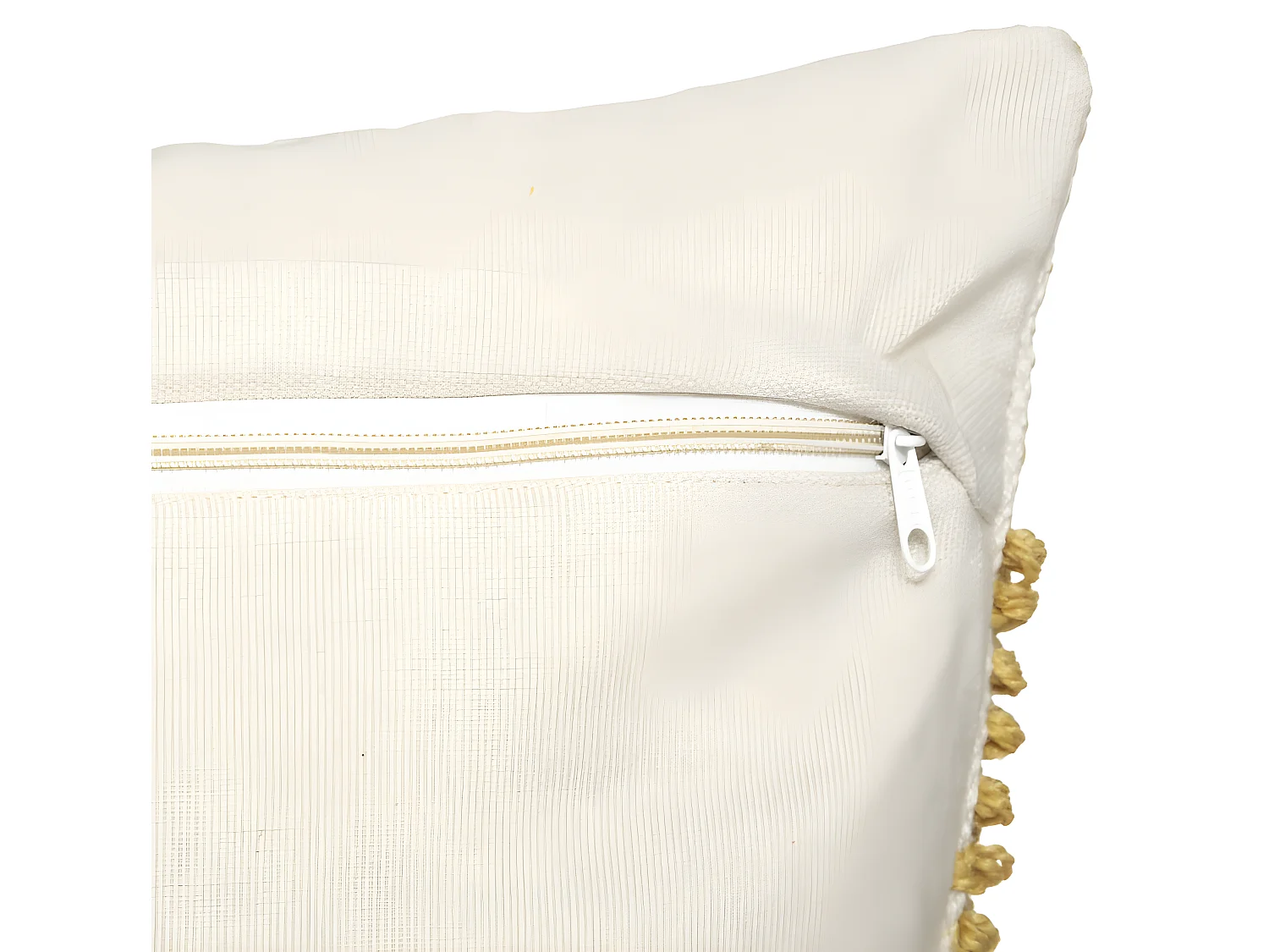 Coussin recyclable "Row Ocre" 45 x 45 cm Atmosphera