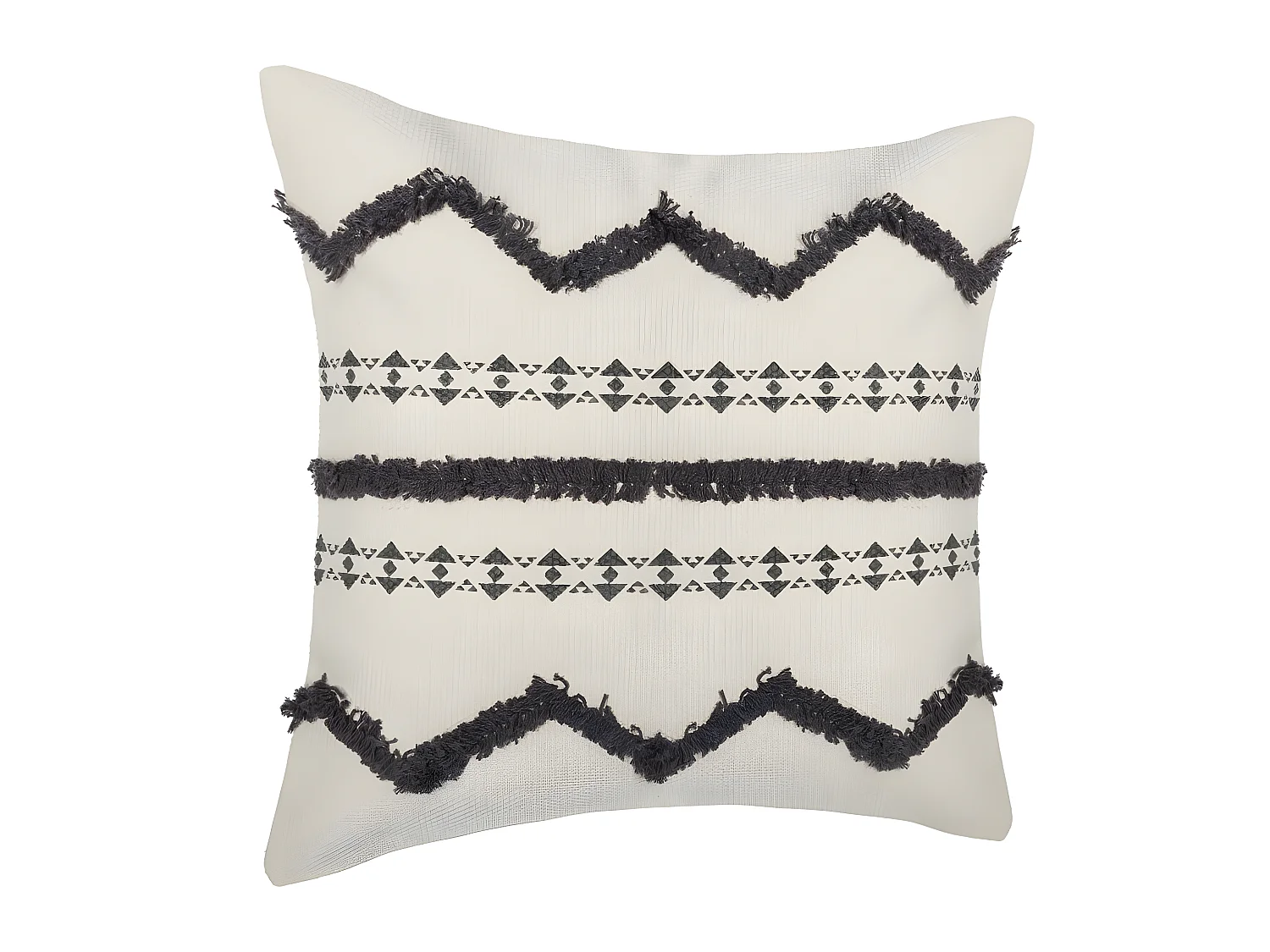 Housse coussin tuftee 40 x 40 cm Atmosphera