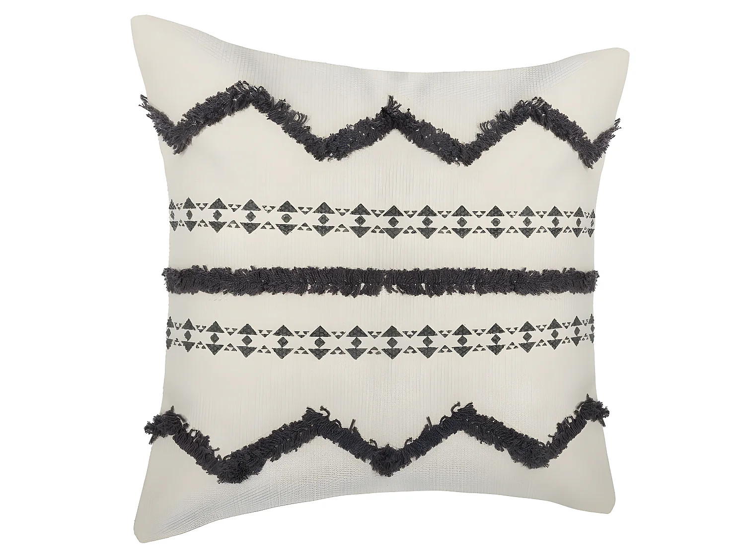 Housse coussin tuftee 40 x 40 cm Atmosphera