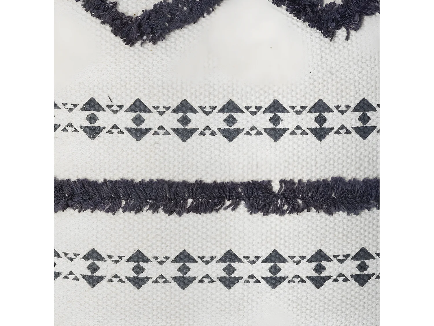 Housse coussin tuftee 40 x 40 cm Atmosphera