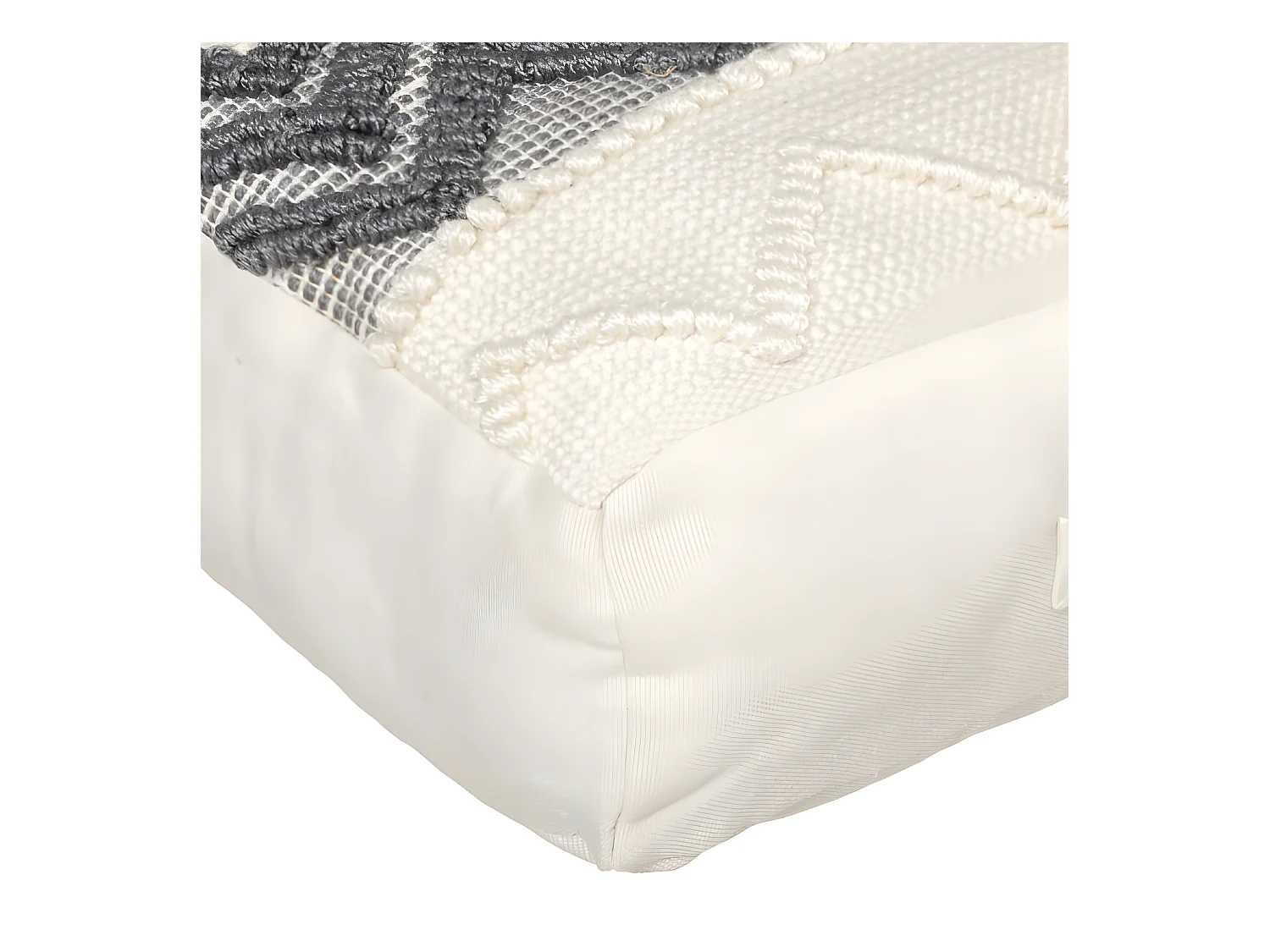 Coussin de sol recyclé "Row" 48 x 48 x 14 cm Atmosphéra