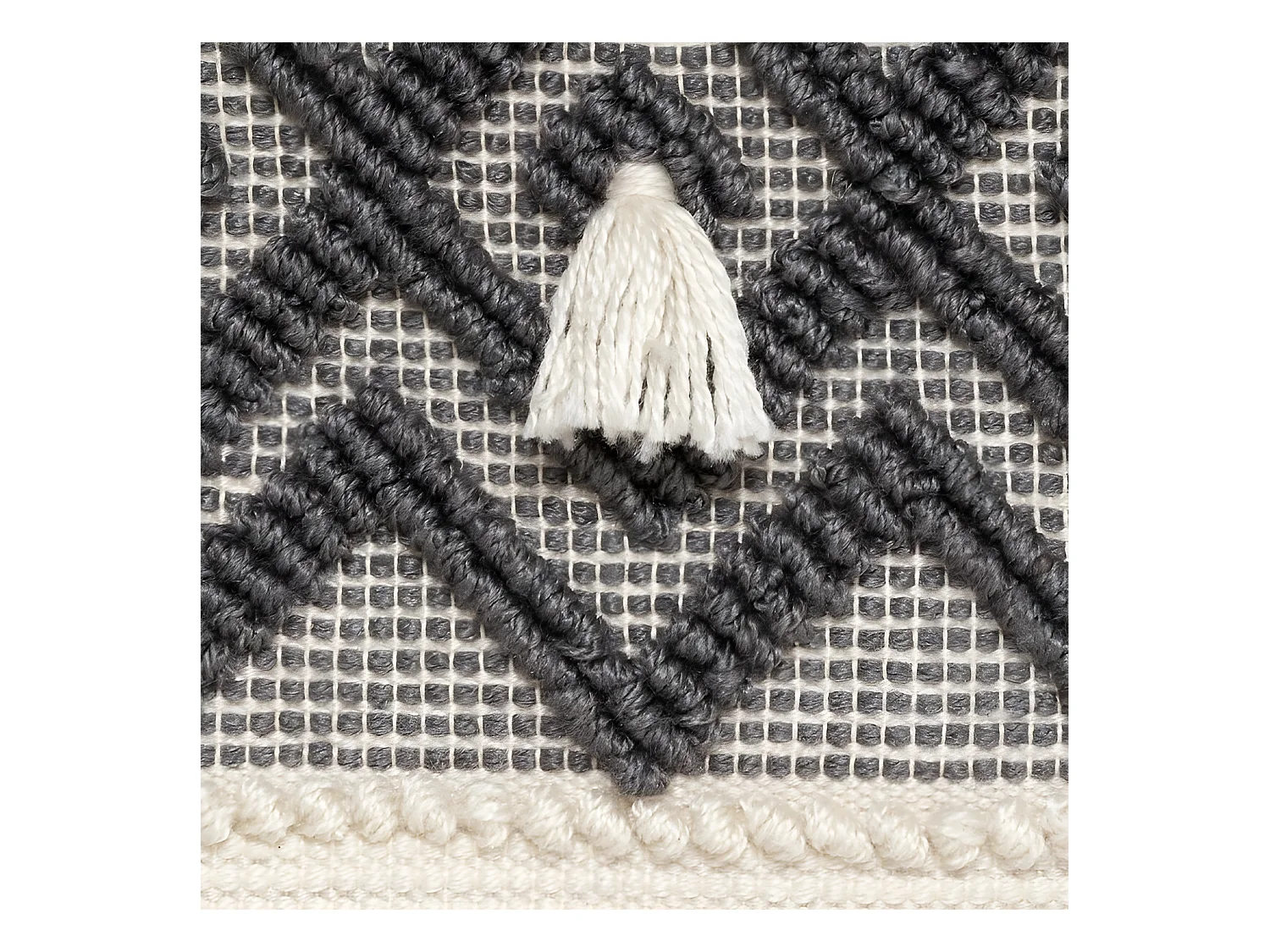 Coussin de sol recyclé "Row" 48 x 48 x 14 cm Atmosphéra