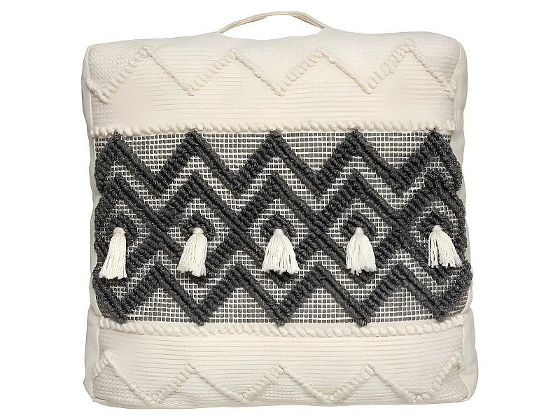 Coussin de sol recyclé "Row" 48 x 48 x 14 cm Atmosphéra