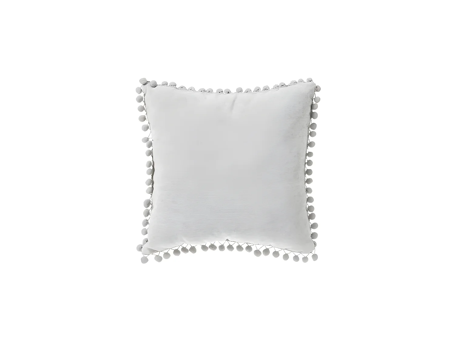 Coussin pompons 40 x 40 cm Atmosphera