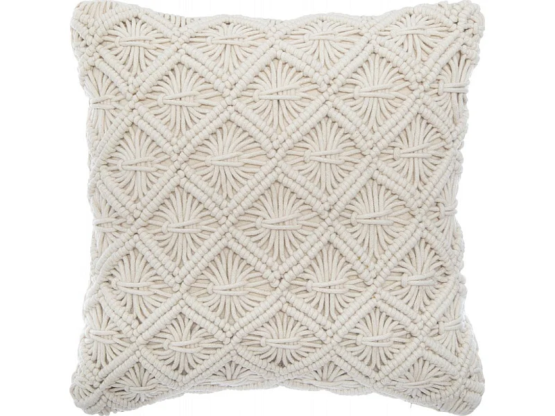 Coussin macramé "été" 40 x 40 cm Atmosphera