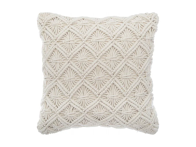 Coussin macramé "été" 40 x 40 cm Atmosphera