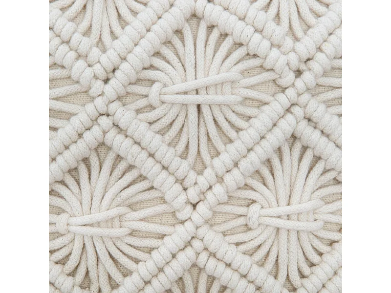 Coussin macramé "été" 40 x 40 cm Atmosphera