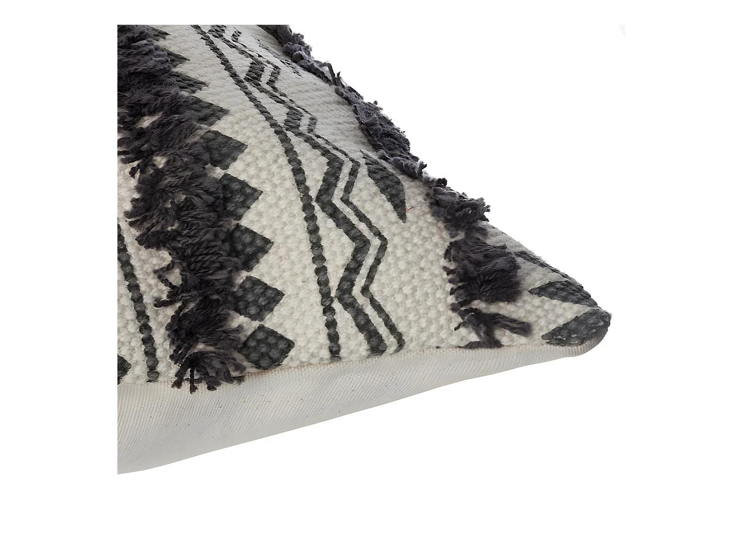 Housse coussin tuftee ethnique 40 x 40 cm Atmosphera