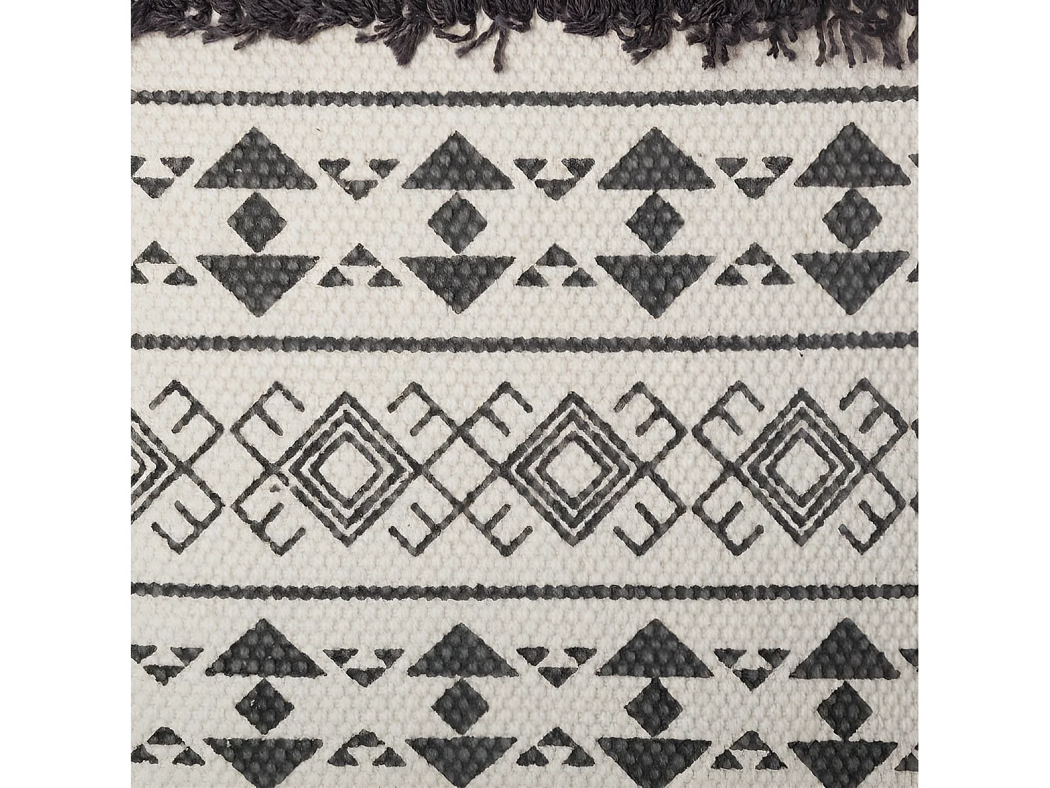 Housse coussin tuftee ethnique 40 x 40 cm Atmosphera