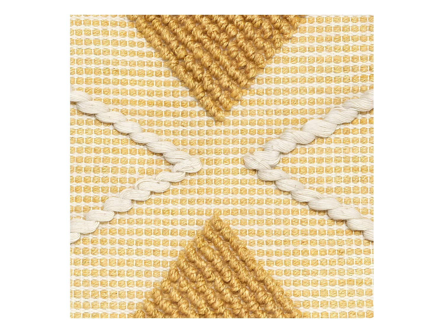 Coussin de sol recyclé "Row" 48 x 48 x 14 cm Atmosphéra