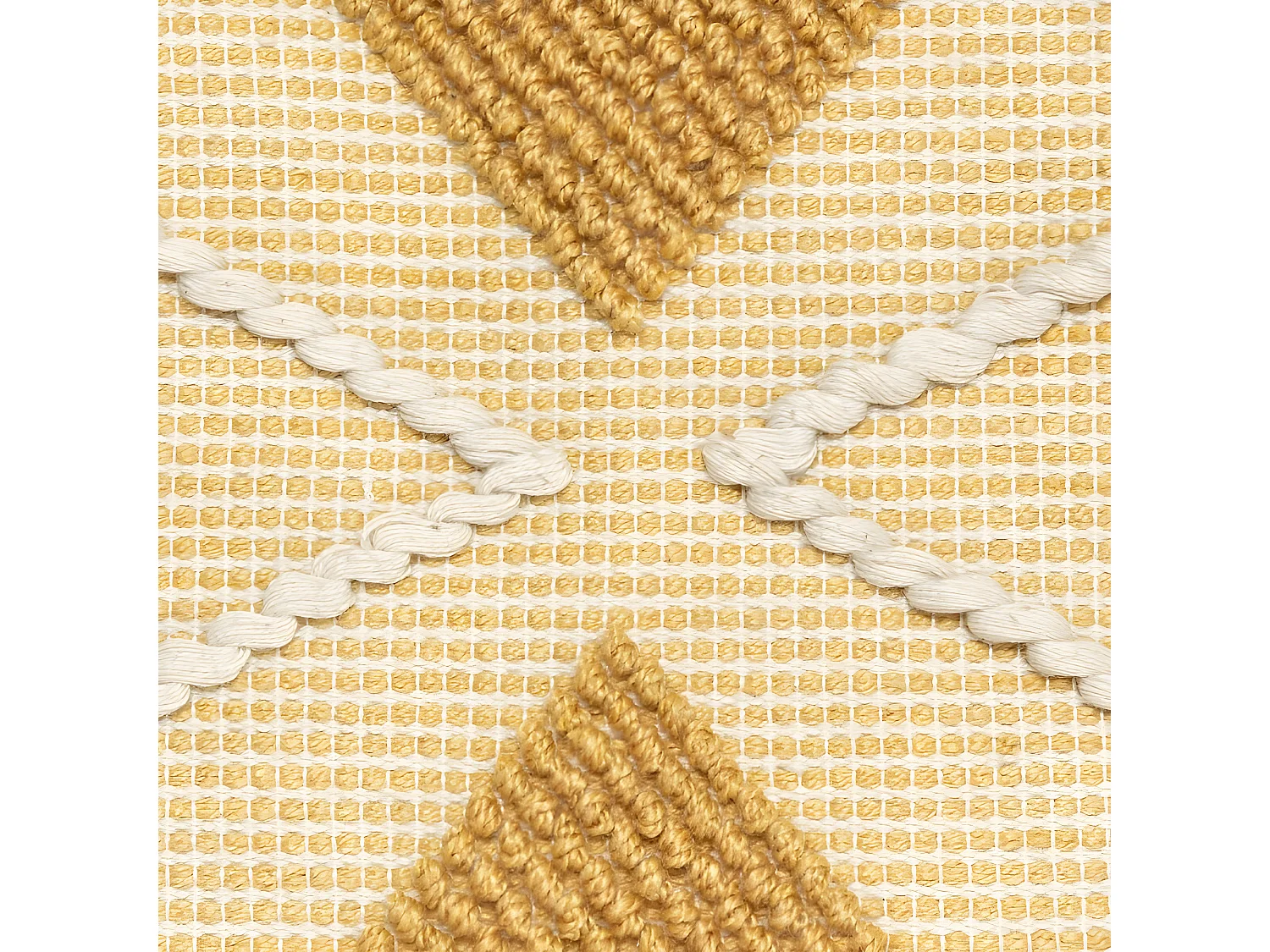 Coussin de sol recyclé "Row" 48 x 48 x 14 cm Atmosphéra