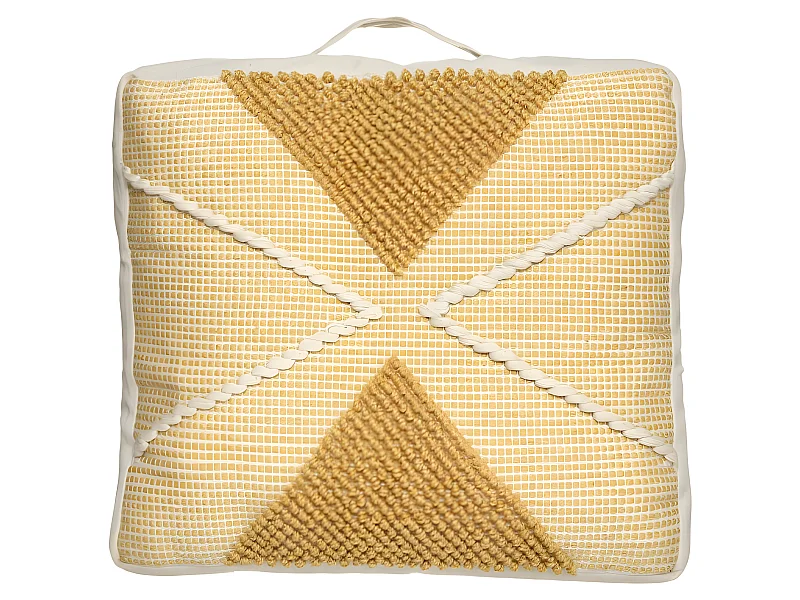 Coussin de sol recyclé "Row" 48 x 48 x 14 cm Atmosphéra