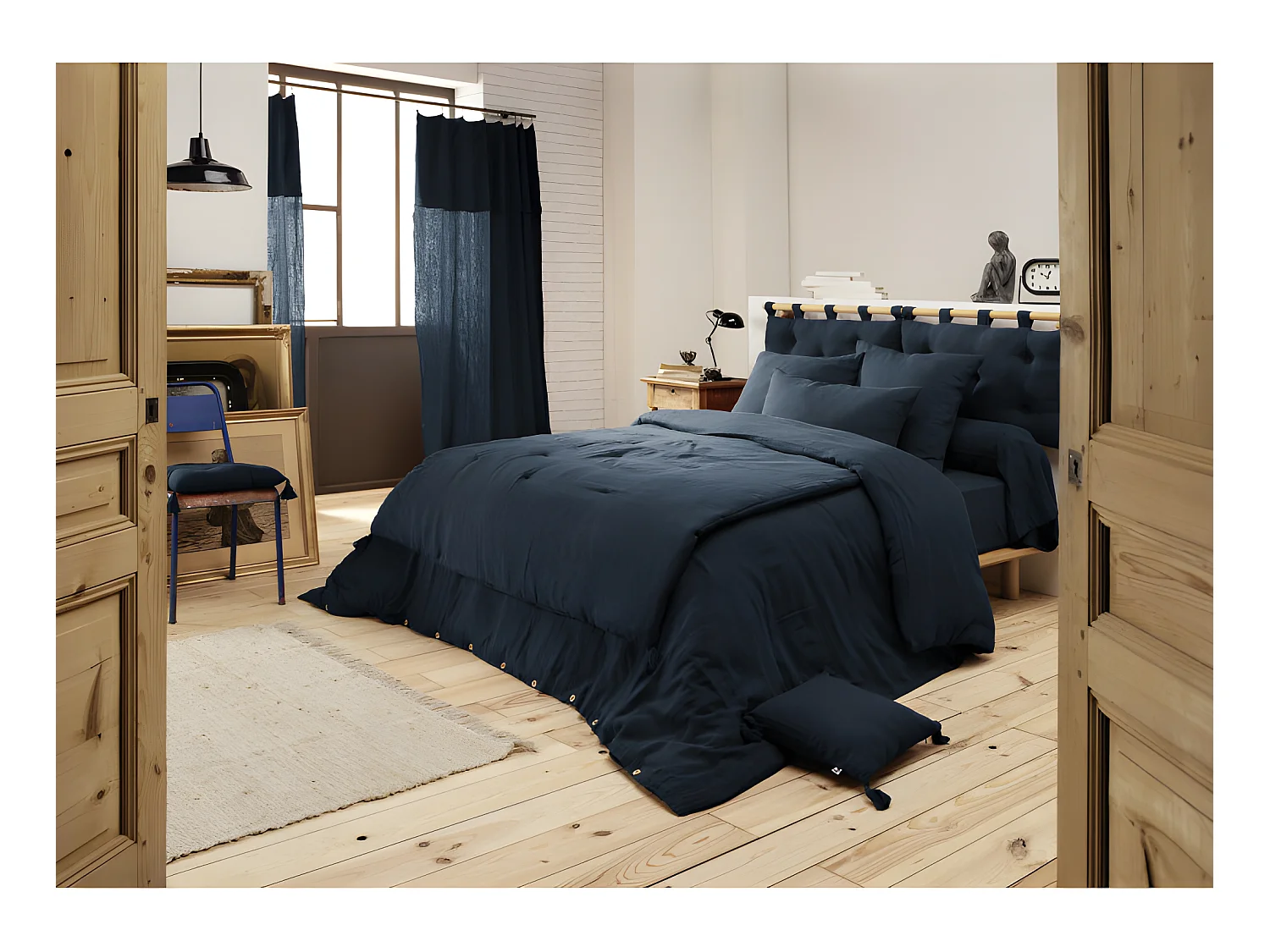 Edredon ou Bout de lit "Gaïa" toutes dimensions "Gaze de Coton"