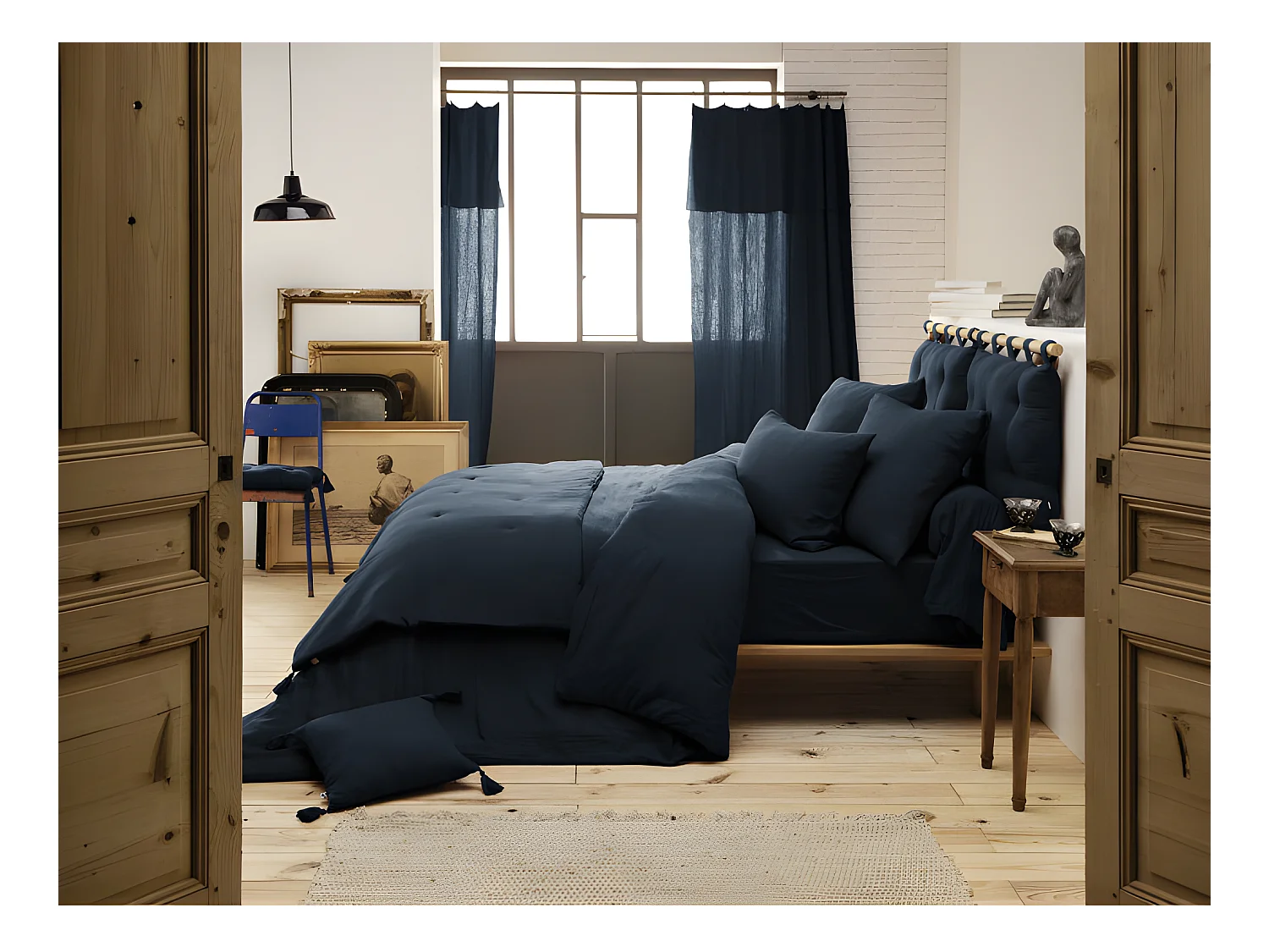 Edredon ou Bout de lit "Gaïa" toutes dimensions "Gaze de Coton"