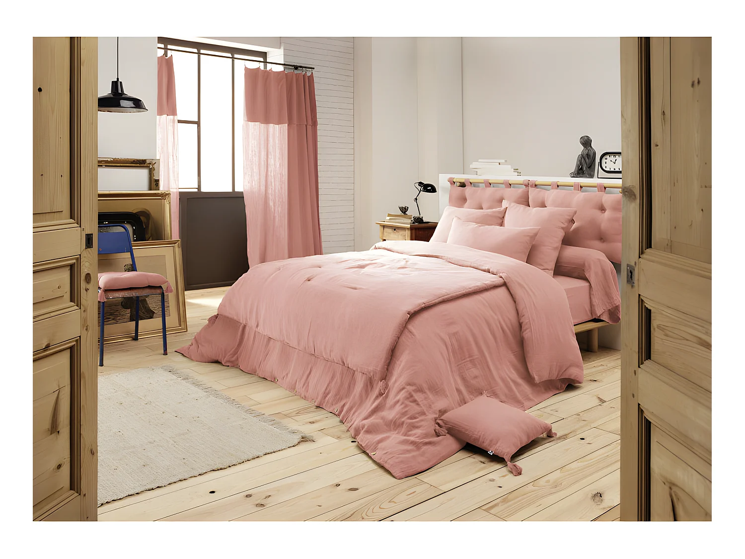 Edredon ou Bout de lit "Gaïa" toutes dimensions "Gaze de Coton"