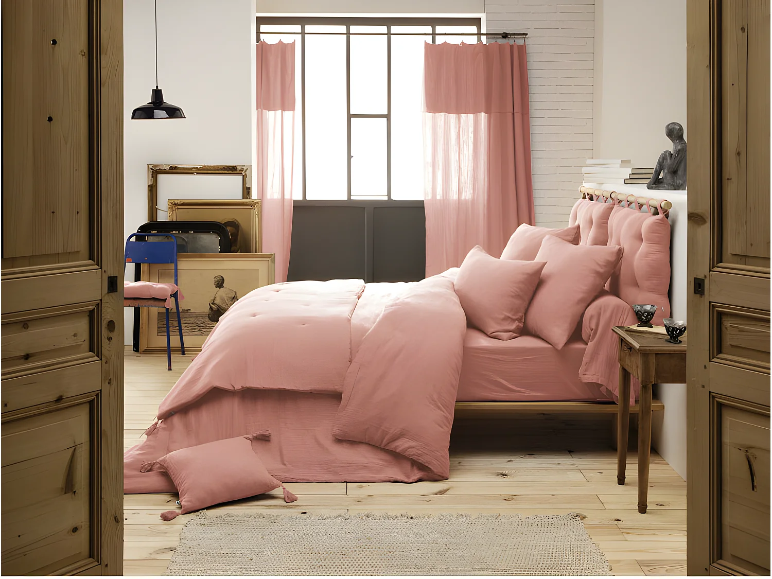 Edredon ou Bout de lit "Gaïa" toutes dimensions "Gaze de Coton"