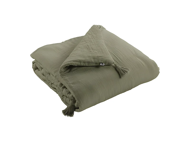 Edredon ou Bout de lit "Gaïa" toutes dimensions "Gaze de Coton"