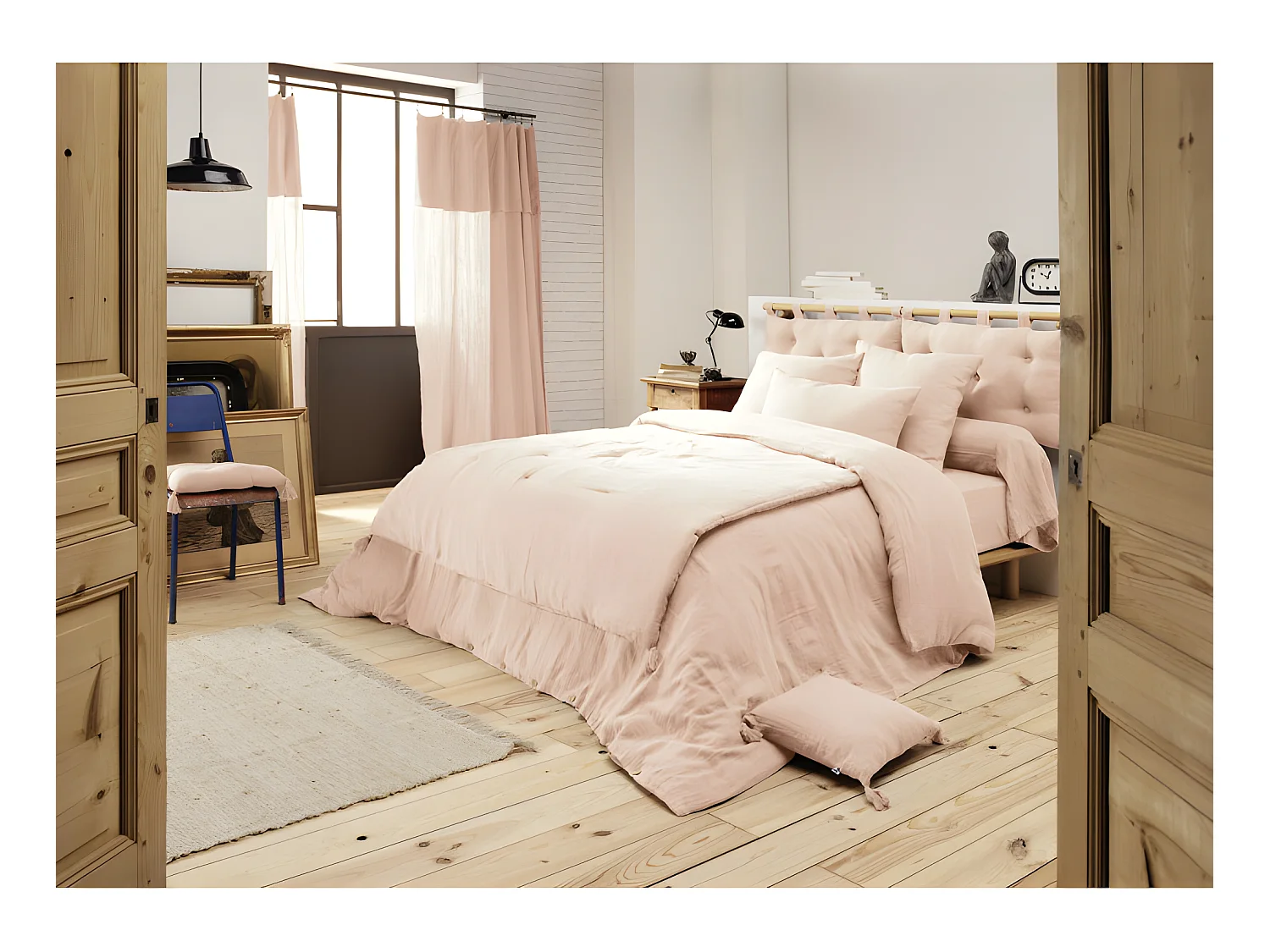 Edredon ou Bout de lit "Gaïa" toutes dimensions "Gaze de Coton"