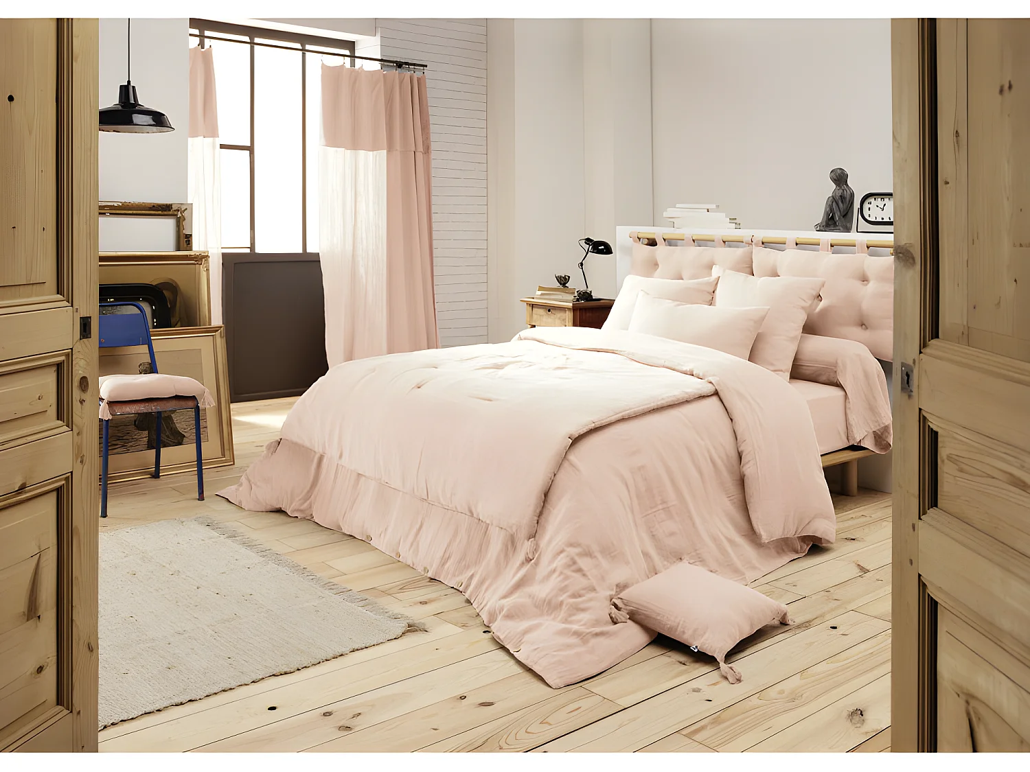 Edredon ou Bout de lit "Gaïa" toutes dimensions "Gaze de Coton"