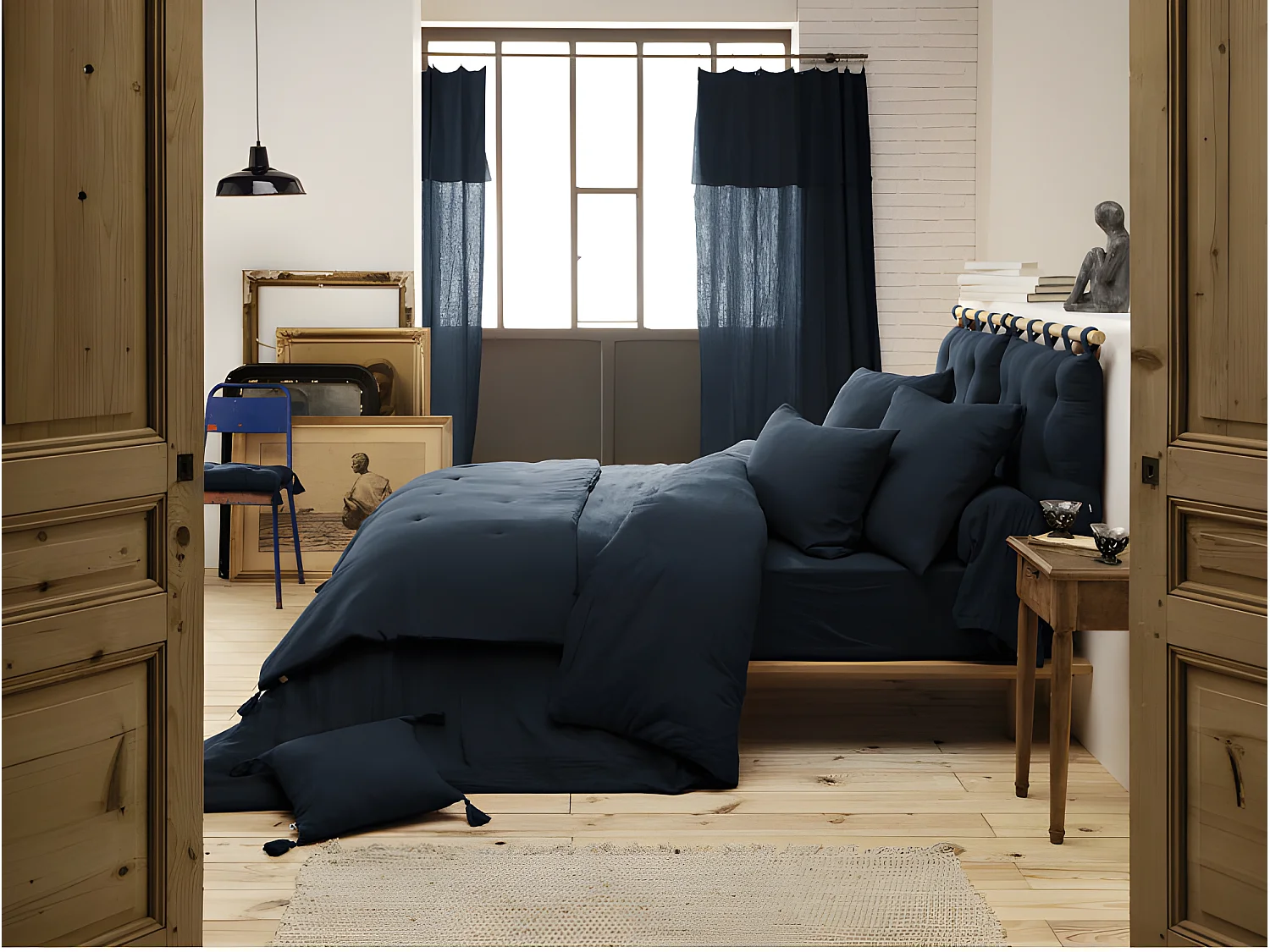 Edredon ou Bout de lit "Gaïa" toutes dimensions "Gaze de Coton"