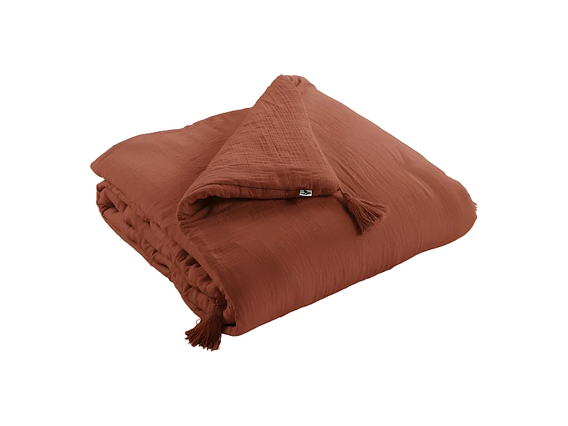 Edredon ou Bout de lit "Gaïa" toutes dimensions "Gaze de Coton"