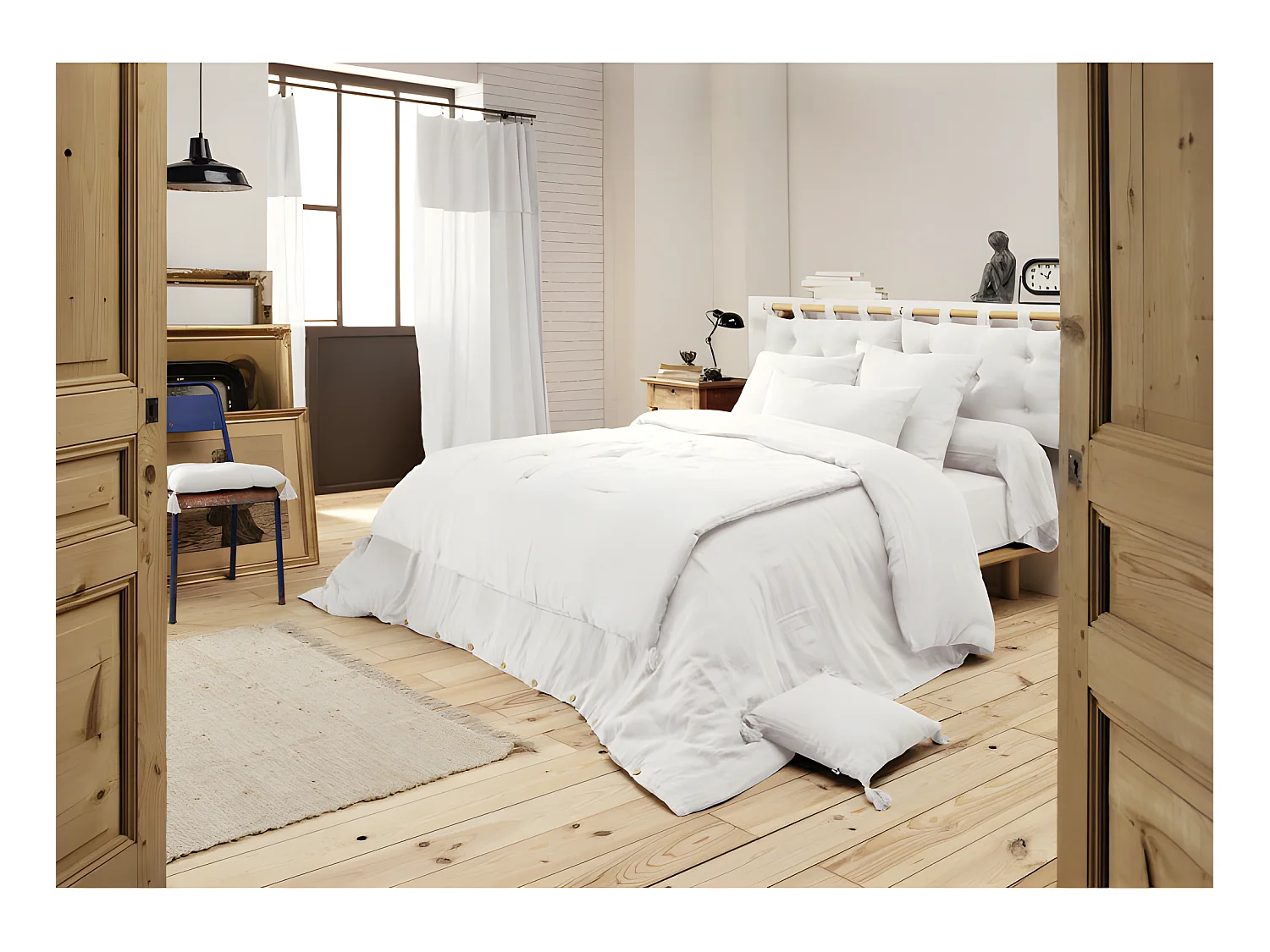 Edredon ou Bout de lit "Gaïa" toutes dimensions "Gaze de Coton"