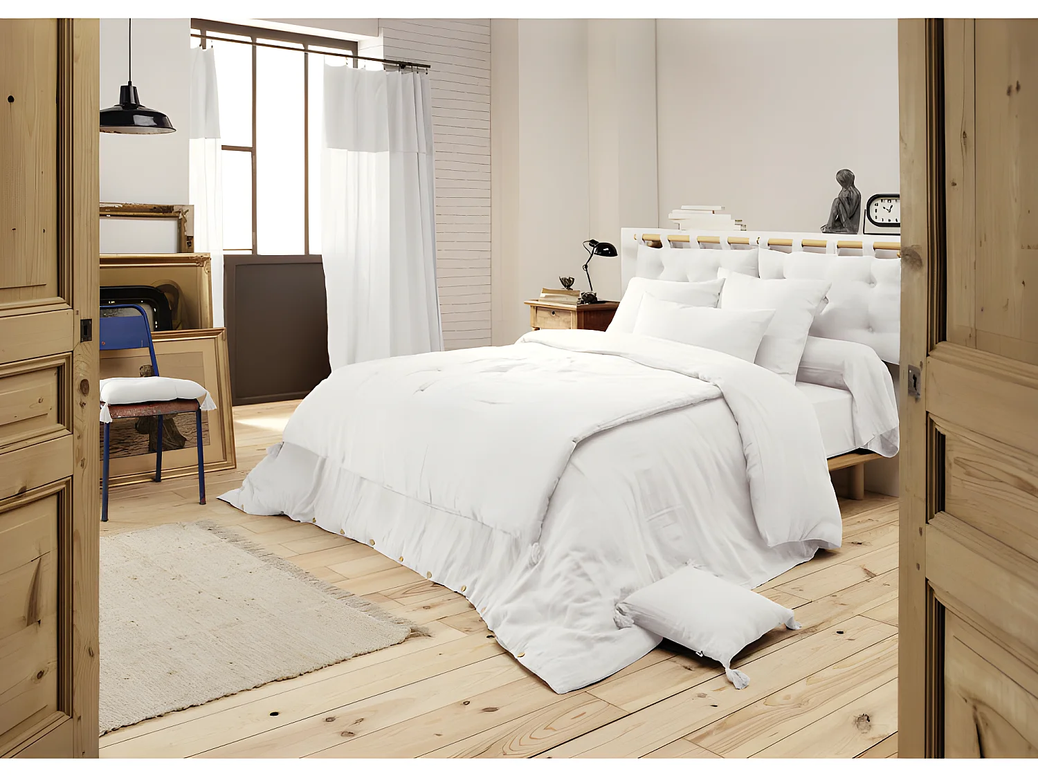 Edredon ou Bout de lit "Gaïa" toutes dimensions "Gaze de Coton"