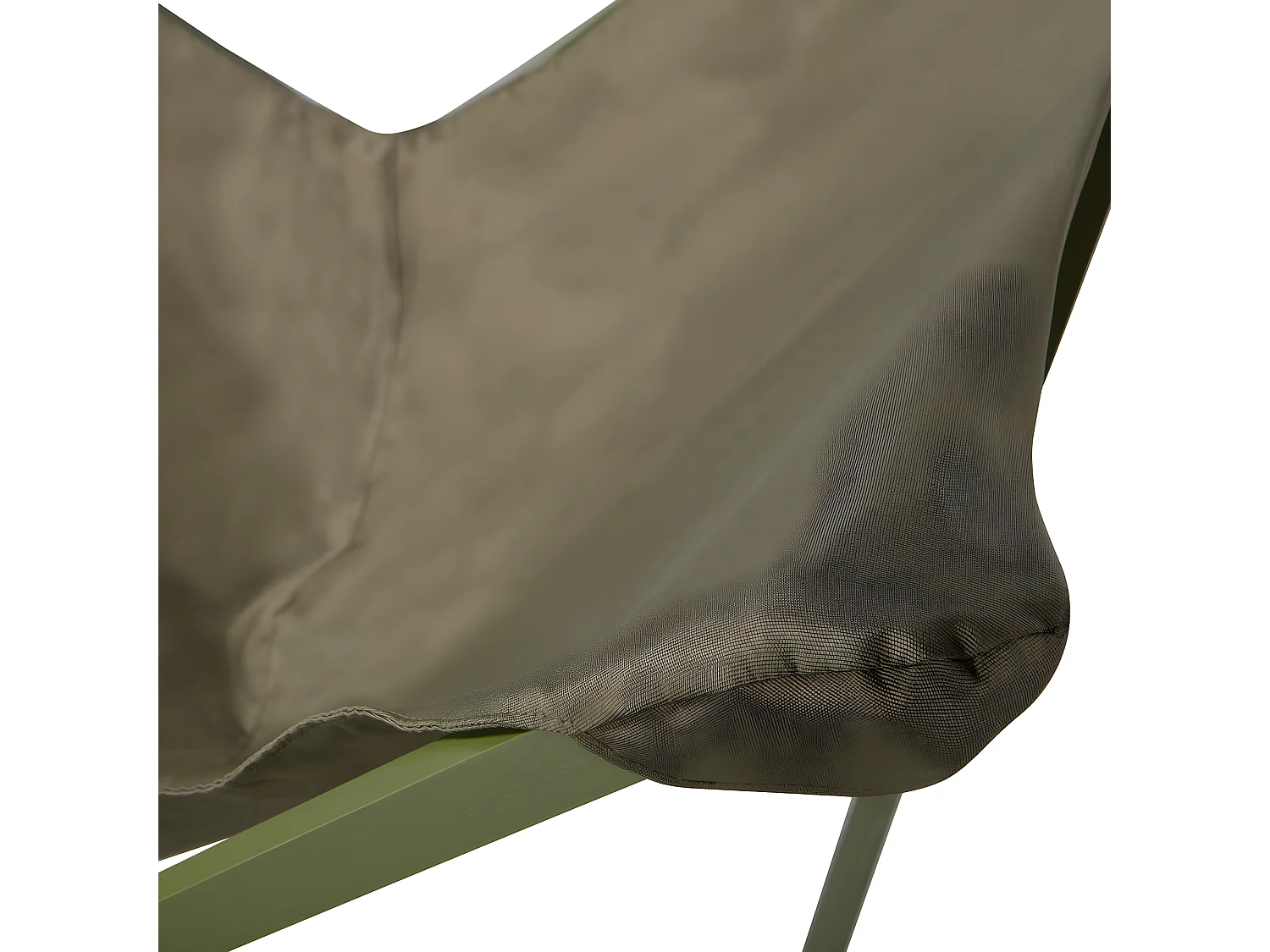 Lazy Afternoon - Fauteuil de jardin pliable en tissu et métal - Vert kaki