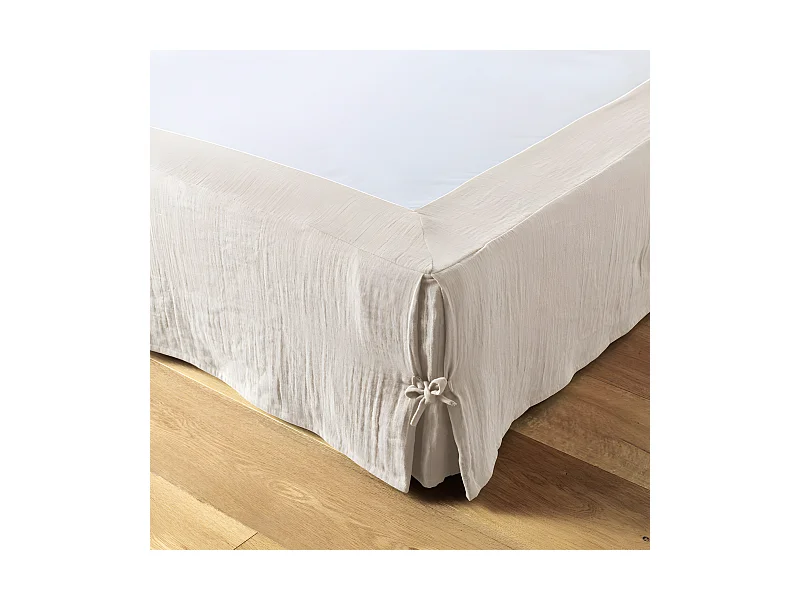 Cache-sommier "Gaïa" toutes dimensions "Gaze de Coton"