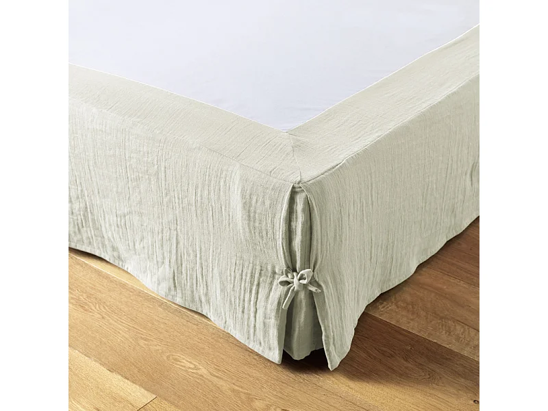 Cache-sommier "Gaïa" toutes dimensions "Gaze de Coton" l'Effet Papillon