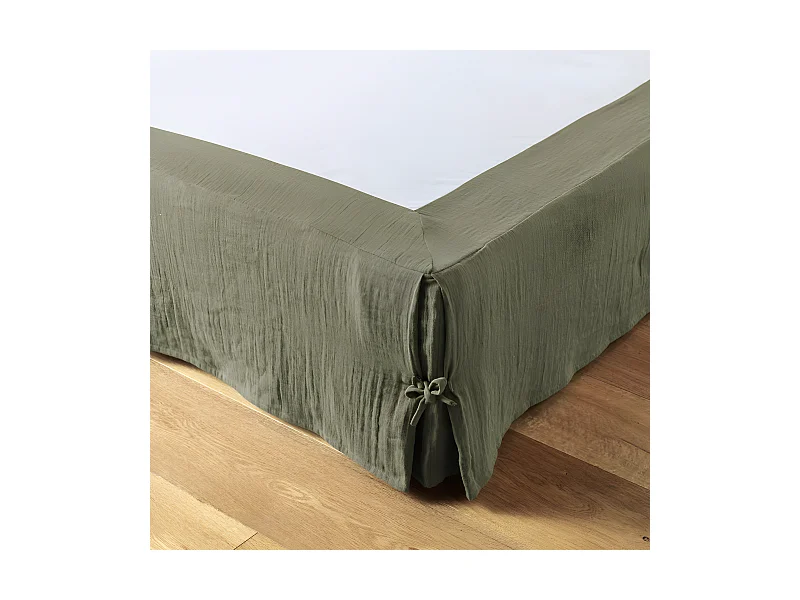 Cache-sommier "Gaïa" toutes dimensions "Gaze de Coton"