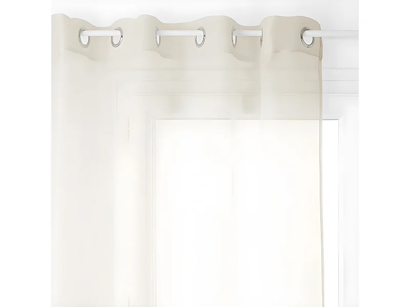 Voilage "Moly" tamisant 135 x 240 cm Atmosphera