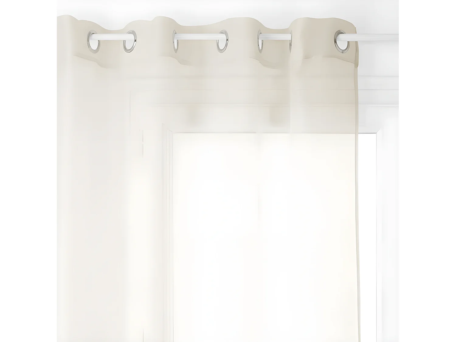 Voilage "Moly" tamisant 135 x 240 cm Atmosphera