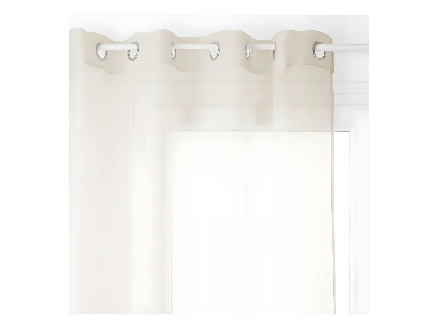Voilage "Moly" tamisant 135 x 240 cm Atmosphera