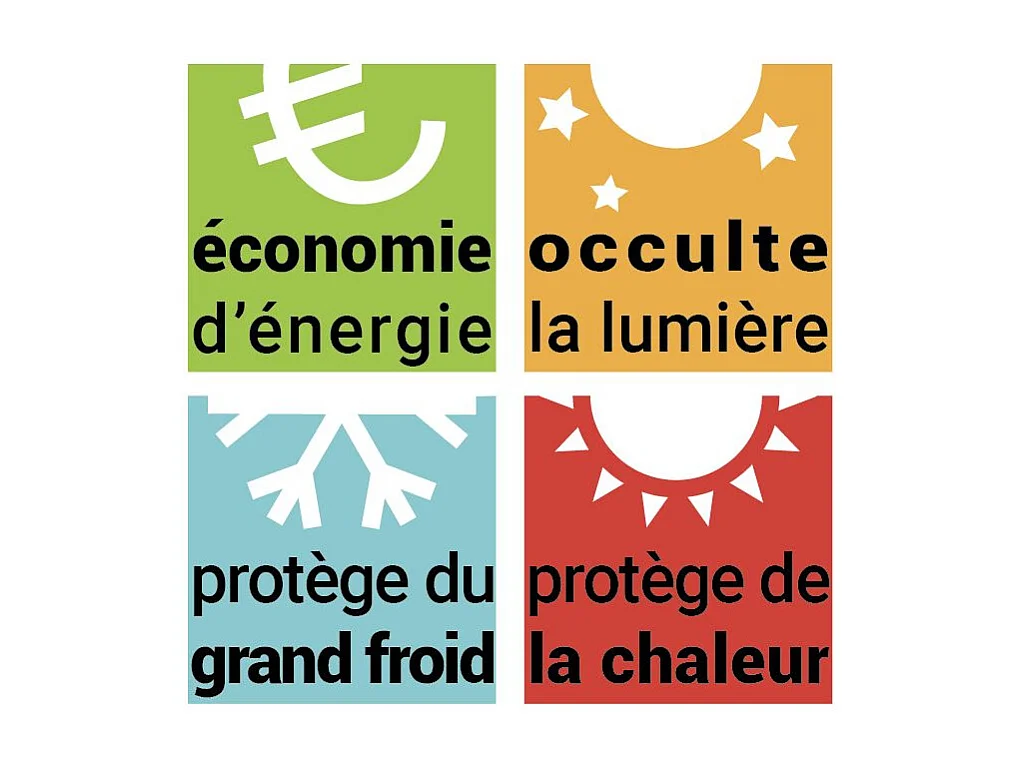 Rideau occultant phonique et thermique doublé polaire "Arctique" Bordeaux