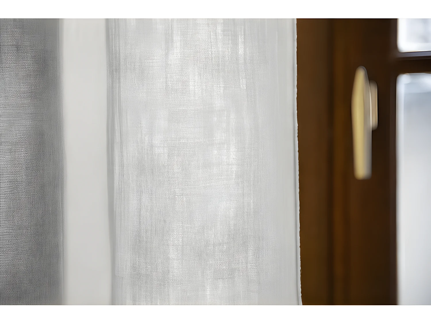 Rideau ajustable + 8 anneaux pince "Gaïa" 140 x 300 cm "Gaze de Coton"