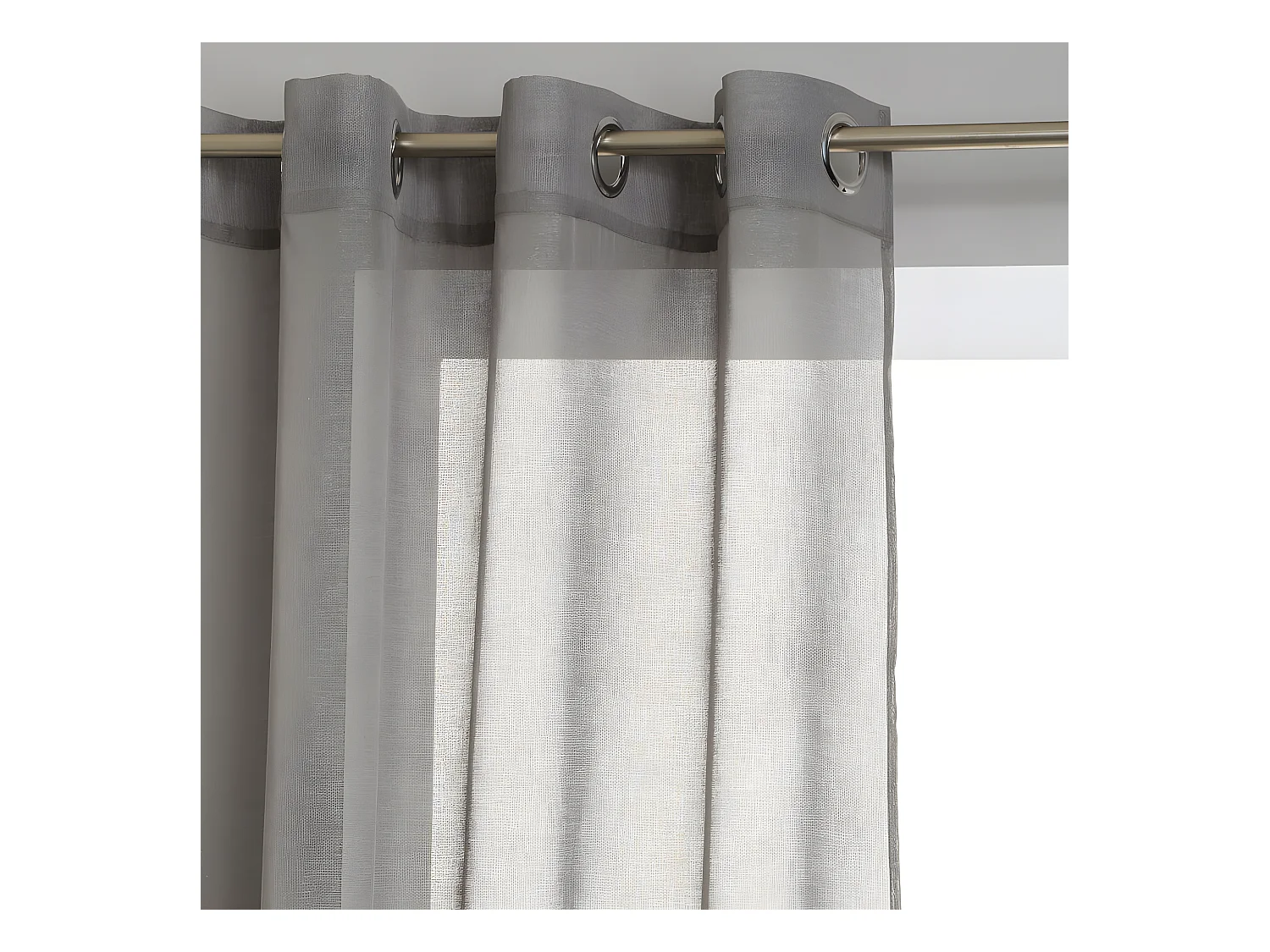 Voilage étamine tamisant 140 x 240 cm Atmosphera