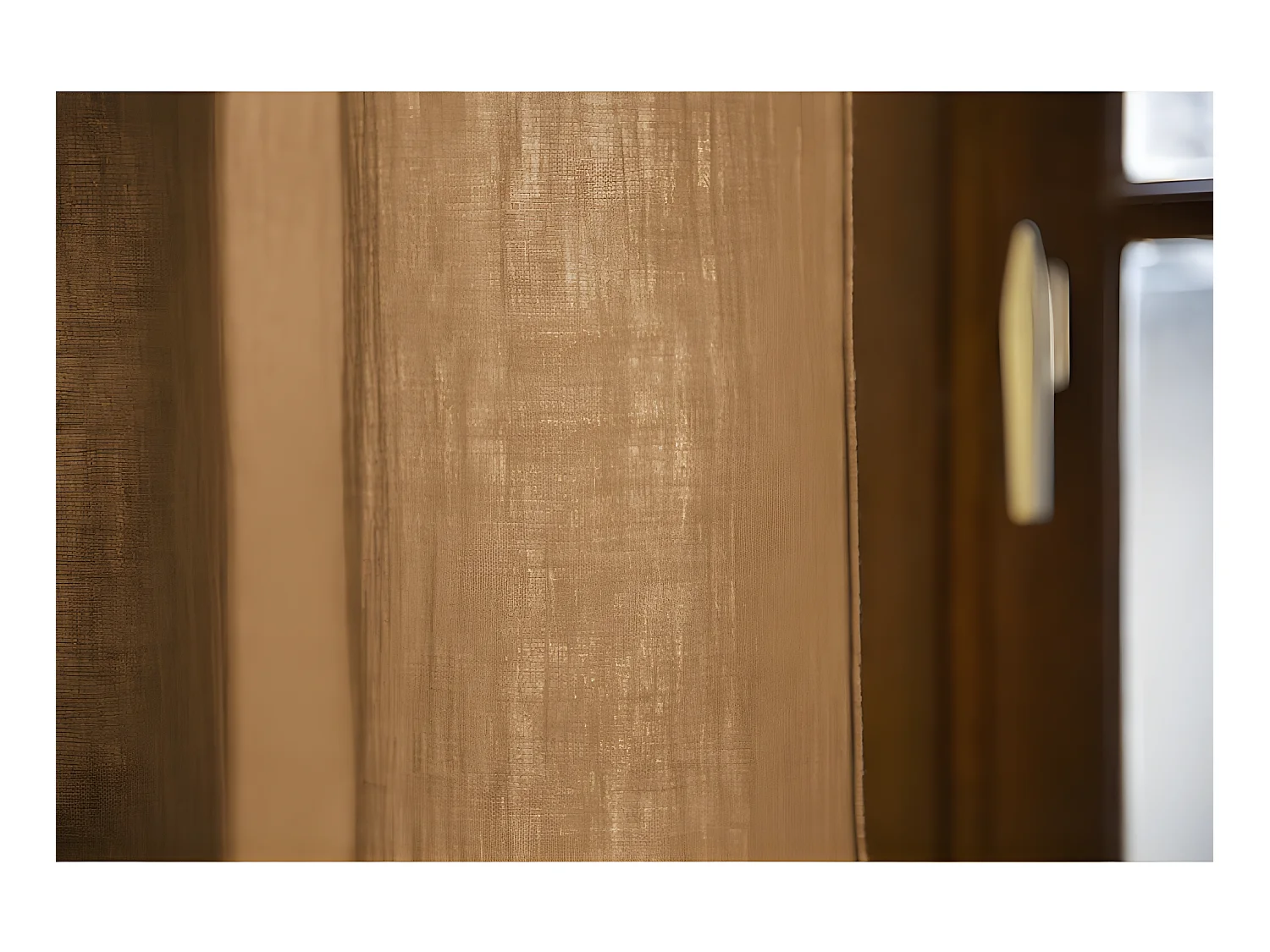 Rideau ajustable + 8 anneaux pince "Gaïa" 140 x 300 cm "Gaze de Coton"