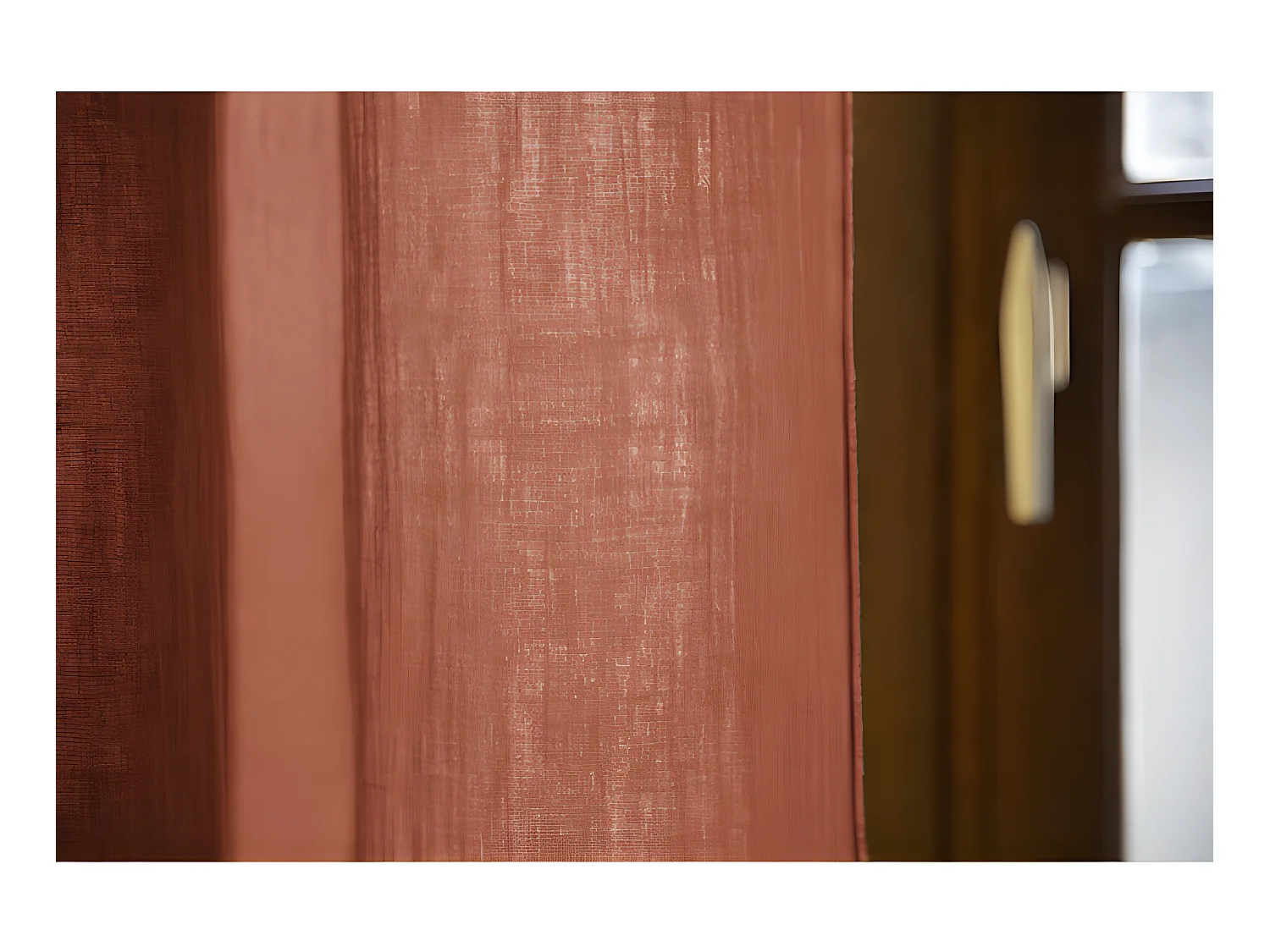 Rideau ajustable + 8 anneaux pince "Gaïa" 140 x 300 cm "Gaze de Coton"