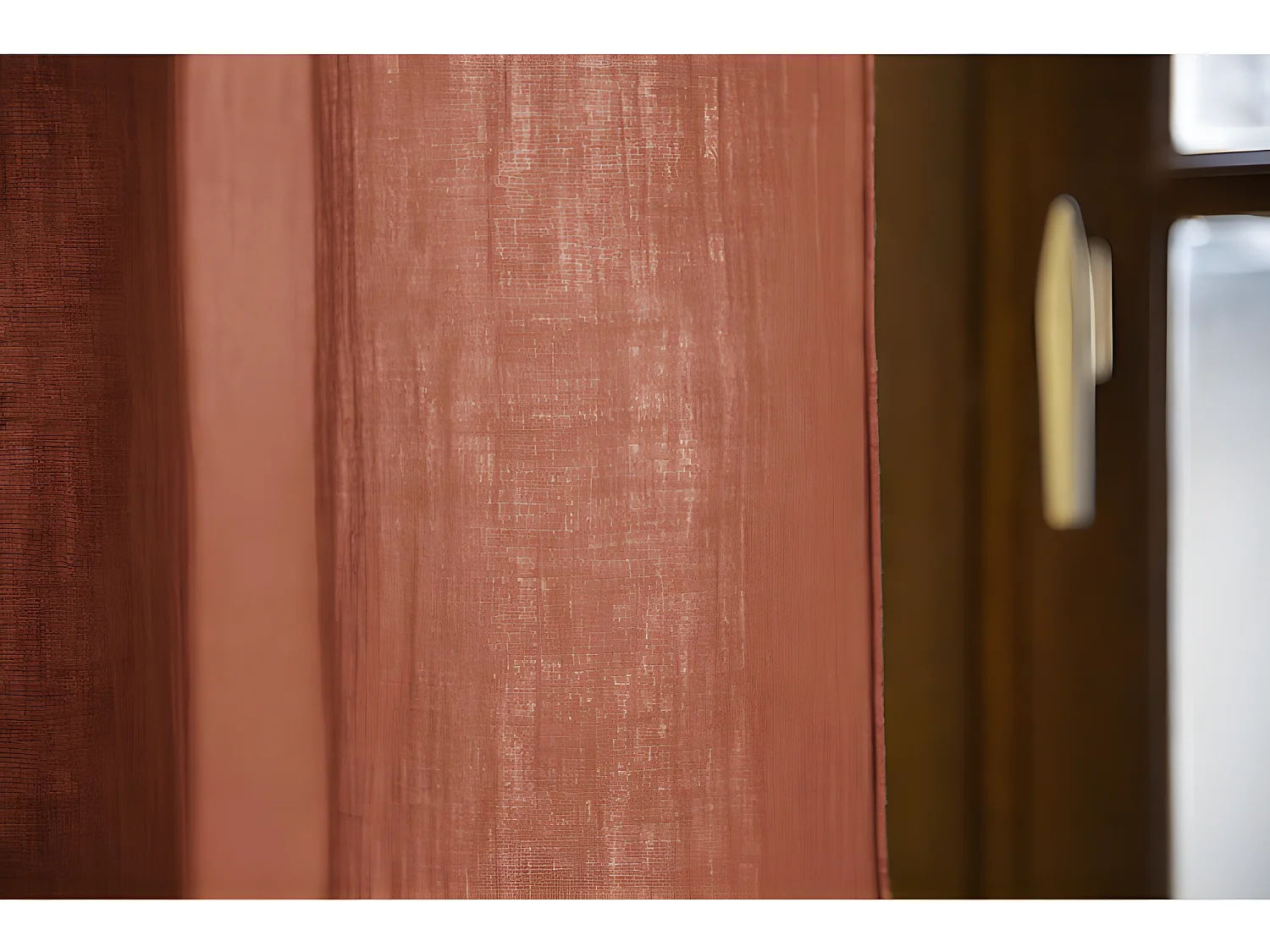 Rideau ajustable + 8 anneaux pince "Gaïa" 140 x 300 cm "Gaze de Coton"