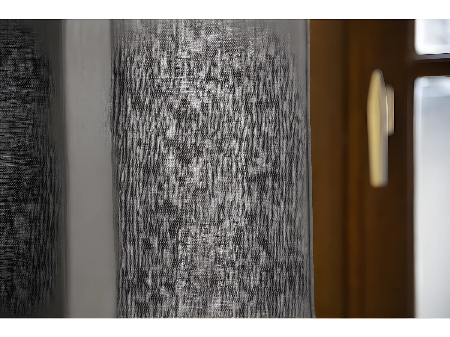 Rideau ajustable + 8 anneaux pince "Gaïa" 140 x 300 cm "Gaze de Coton"