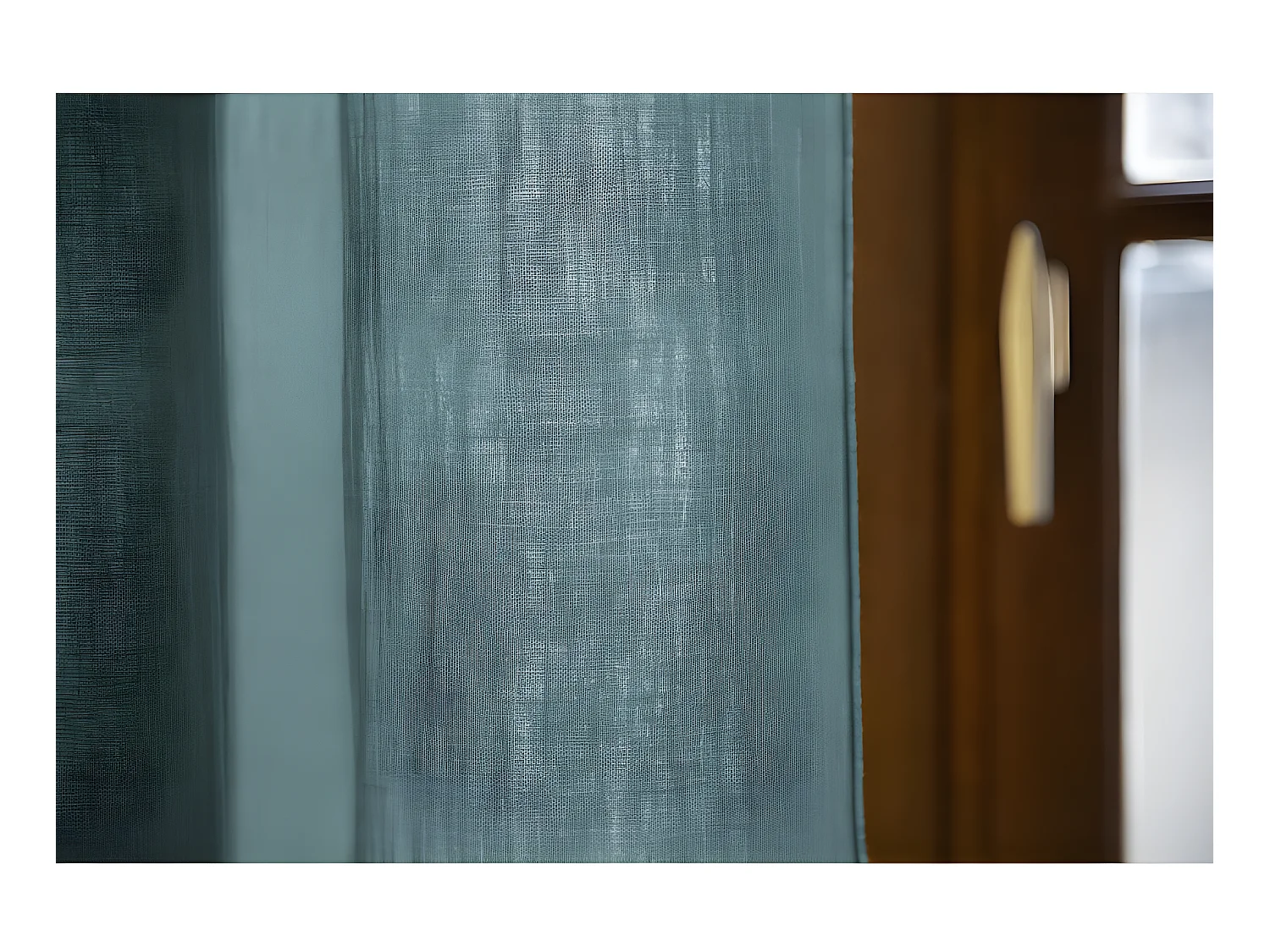 Rideau ajustable + 8 anneaux pince "Gaïa" 140 x 300 cm "Gaze de Coton"