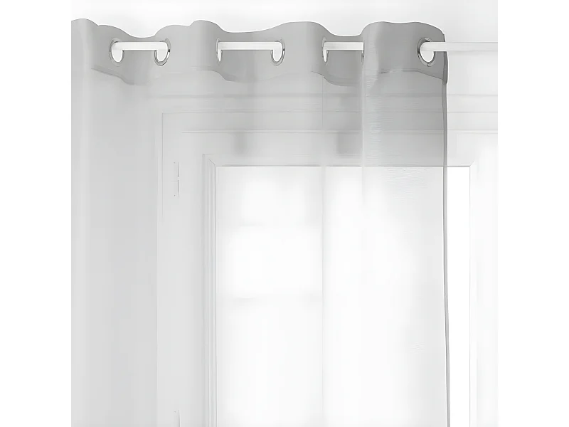 Voilage "Moly" tamisant 135 x 240 cm Atmosphera