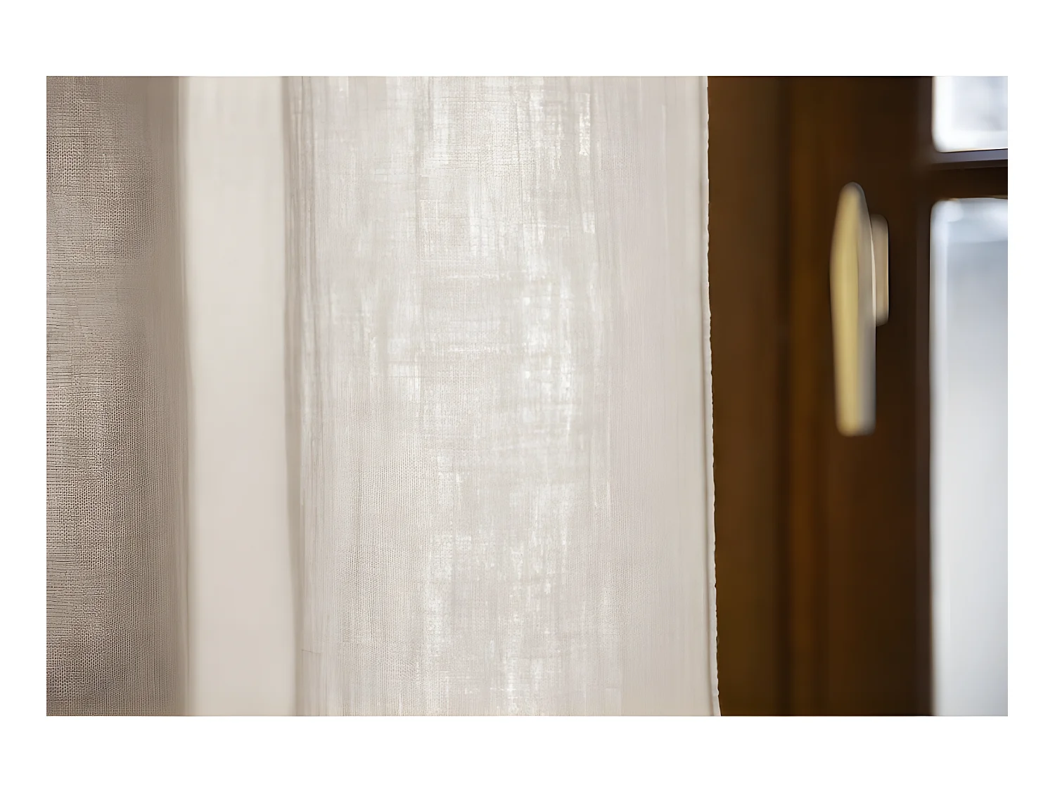 Rideau ajustable + 8 anneaux pince "Gaïa" 140 x 300 cm "Gaze de Coton"